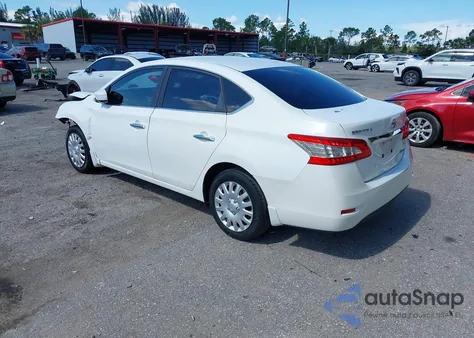 2014 Nissan Sentra Fe+ S/Fe+ Sv/S/Sl/Sr/Sv z USA, uszkodzony, nr VIN 3N1AB7AP6EY259501